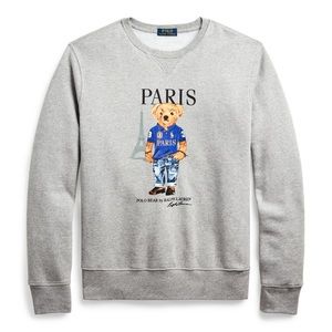 Mens Polo Teddy Bear Crewneck